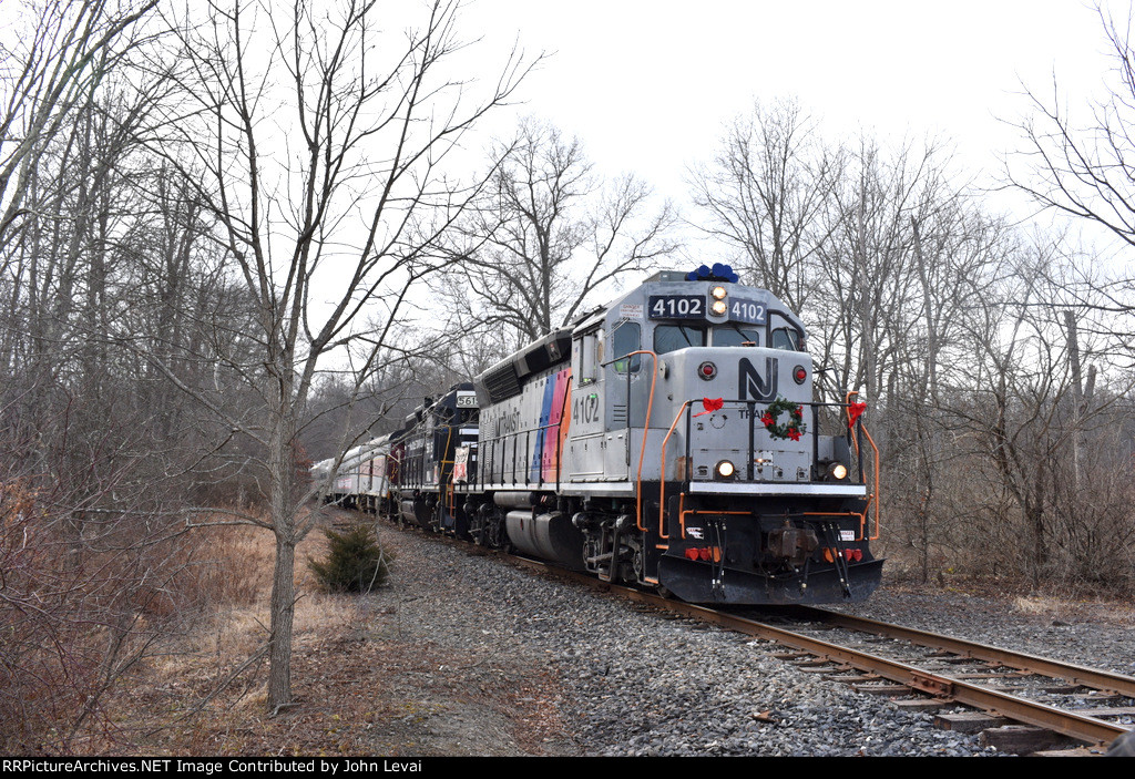 Train approaching Eager Road Grade Crossing 